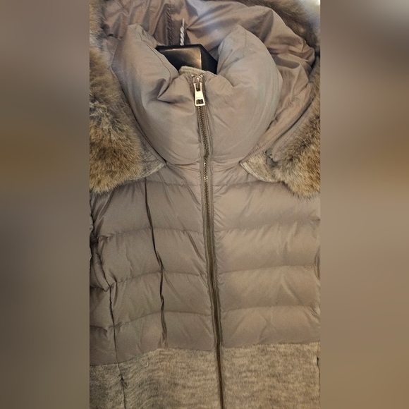 Soia & Kyo Winter Coat grey/beige Fur Large - Picture 9 of 12